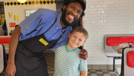 8-Year-Old Boy Raises $100k for His Favorite Waiter